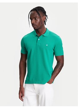 United Colors Of Benetton Polo 3089J3179 Zielony Regular Fit ze sklepu MODIVO w kategorii T-shirty męskie - zdjęcie 184045850