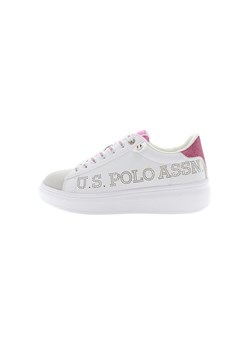 U.S. Polo Assn. Sneakersy w kolorze biało-różowym ze sklepu Limango Polska w kategorii Buty sportowe damskie - zdjęcie 184047641
