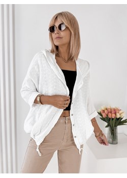 bluza bayonne biała one size ze sklepu UBRA w kategorii Bluzy damskie - zdjęcie 184048263