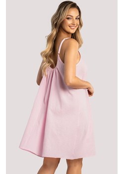 Koszula nocna damska halka różowa Lotus, Kolor różowy, Rozmiar L/XL, Unikat ze sklepu Intymna w kategorii Koszule nocne - zdjęcie 184048482
