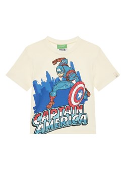 United Colors Of Benetton T-Shirt 35RYG10I1 Beżowy Regular Fit ze sklepu MODIVO w kategorii T-shirty chłopięce - zdjęcie 184048874
