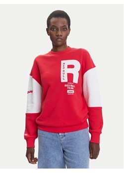 Pepe Jeans Bluza Red Bull Racing Panel Team RL580010 Czerwony Relaxed Fit ze sklepu MODIVO w kategorii Bluzy damskie - zdjęcie 184048882