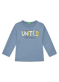 United Colors Of Benetton Bluzka 3I1XG10HS Niebieski Regular Fit ze sklepu MODIVO w kategorii T-shirty chłopięce - zdjęcie 184048892