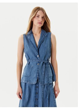 United Colors Of Benetton Kamizelka 2KOWDJ00Z Niebieski Regular Fit ze sklepu MODIVO w kategorii Kamizelki damskie - zdjęcie 184048893