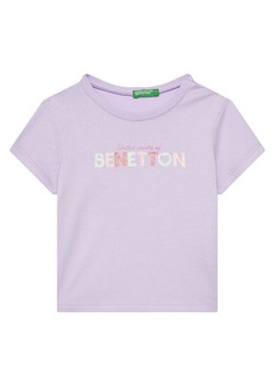 United Colors Of Benetton T-Shirt 3I1XG10HU Fioletowy Regular Fit ze sklepu MODIVO w kategorii Bluzki dziewczęce - zdjęcie 184048914