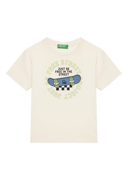 United Colors Of Benetton T-Shirt 3I1XG10IJ Beżowy Regular Fit ze sklepu MODIVO w kategorii T-shirty chłopięce - zdjęcie 184048920