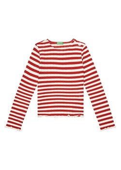 United Colors Of Benetton Bluzka 33LQC10OM Czerwony Regular Fit ze sklepu MODIVO w kategorii Bluzki dziewczęce - zdjęcie 184048932