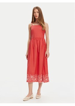 United Colors Of Benetton Sukienka letnia 4KUSDV0B7 Czerwony Regular Fit ze sklepu MODIVO w kategorii Sukienki - zdjęcie 184048951