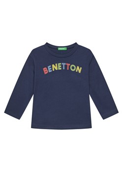United Colors Of Benetton Bluzka 3I1XG10HS Granatowy Regular Fit ze sklepu MODIVO w kategorii T-shirty chłopięce - zdjęcie 184048954