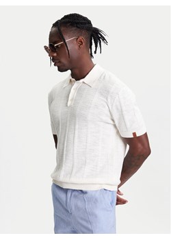 United Colors Of Benetton Polo 115GK301G Beżowy Regular Fit ze sklepu MODIVO w kategorii T-shirty męskie - zdjęcie 184049000