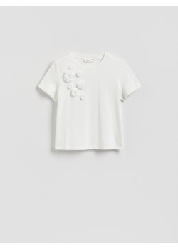 Reserved - T-shirt oversize z aplikacjami - wielobarwny ze sklepu Reserved w kategorii Bluzki damskie - zdjęcie 184050593