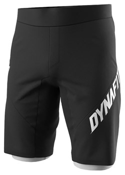 DYNAFIT Szorty funkcyjne 2w1 &quot;RIDE LIGHT&quot; w kolorze czarno-białym ze sklepu Limango Polska w kategorii Spodenki męskie - zdjęcie 184052291