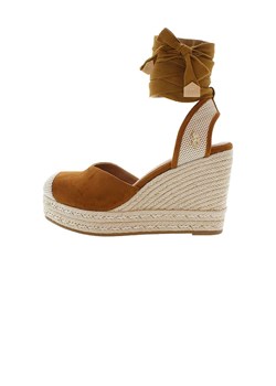 U.S. Polo Assn. Sandały w kolorze jasnobrązowo-beżowym na koturnie ze sklepu Limango Polska w kategorii Espadryle damskie - zdjęcie 184052373