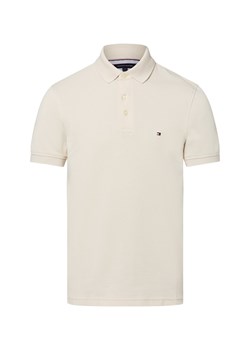 Tommy Hilfiger Męska koszulka polo Mężczyźni Bawełna beżowy jednolity ze sklepu vangraaf w kategorii T-shirty męskie - zdjęcie 184053452