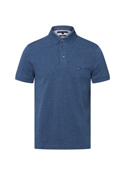 Tommy Hilfiger Męska koszulka polo Mężczyźni Bawełna indygo jednolity ze sklepu vangraaf w kategorii T-shirty męskie - zdjęcie 184053453