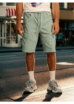 Sinsay - Szorty jeansowe jogger - zielony ze sklepu Sinsay w kategorii Spodenki męskie - zdjęcie 184054612