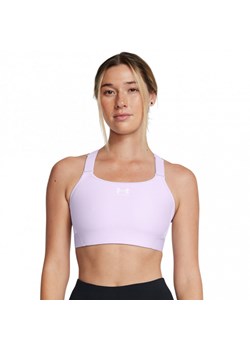 Biustonosz treningowy Under Armour UA HeatGear High - fioletowy ze sklepu Sportstylestory.com w kategorii Biustonosze - zdjęcie 184054713