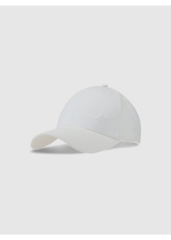 Czapka z daszkiem uniseks 4F 4FWSS25ACABU367 - szara ze sklepu Sportstylestory.com w kategorii Czapki z daszkiem damskie - zdjęcie 184054854