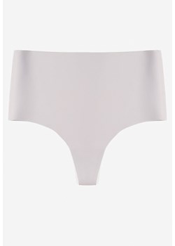 Jasnoszare Bezszwowe Majtki High Waist Kolunea ze sklepu renee.pl w kategorii Majtki damskie - zdjęcie 184055133