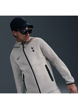 Męska dzianinowa bluza piłkarska z kapturem i zamkiem na całej długości Nike Tottenham Hotspur Tech Windrunner - Szary ze sklepu Nike poland w kategorii Bluzy męskie - zdjęcie 184055682
