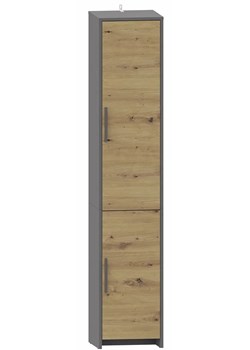 Nowoczesny regał zamykany dąb artisan + antracyt K3-T79 ze sklepu Edinos.pl w kategorii Regały i witryny - zdjęcie 184055804