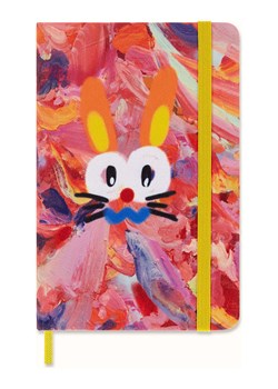 Moleskine Notatnik &quot;Rabbit&quot; w kolorze jasnoróżowym ze wzorem - 9 x 14 cm ze sklepu Limango Polska w kategorii Akcesoria biurowe - zdjęcie 184056574