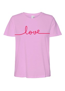 Vero Moda Koszulka &quot;Kami&quot; w kolorze jasnoróżowym ze sklepu Limango Polska w kategorii Bluzki damskie - zdjęcie 184057110