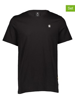 G-Star Koszulki (3 szt.) w kolorze khaki, szarym i czarnym ze sklepu Limango Polska w kategorii T-shirty męskie - zdjęcie 184057364