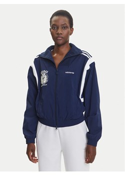 adidas Bluza Mascotte Woven JY2809 Granatowy Regular Fit ze sklepu MODIVO w kategorii Bluzy damskie - zdjęcie 184057993