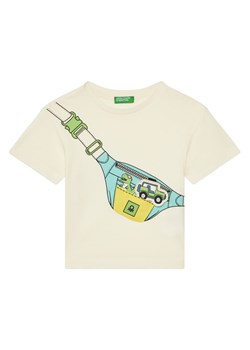 United Colors Of Benetton T-Shirt 3I1XG10J6 Beżowy Regular Fit ze sklepu MODIVO w kategorii T-shirty chłopięce - zdjęcie 184058000