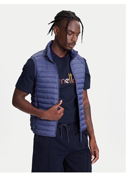 United Colors Of Benetton Kamizelka 2TWDUJ00P Niebieski Regular Fit ze sklepu MODIVO w kategorii Kamizelki męskie - zdjęcie 184058002