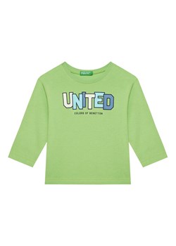 United Colors Of Benetton Bluzka 3I1XG10HS Zielony Regular Fit ze sklepu MODIVO w kategorii T-shirty chłopięce - zdjęcie 184058022