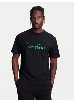 United Colors Of Benetton T-Shirt 3MI6U109O Czarny Oversize ze sklepu MODIVO w kategorii T-shirty męskie - zdjęcie 184058032