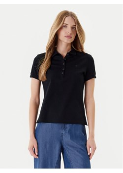 United Colors Of Benetton Polo 3TQJD300W Czarny Slim Fit ze sklepu MODIVO w kategorii Bluzki damskie - zdjęcie 184058040