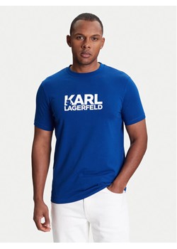 KARL LAGERFELD T-Shirt 755087 553235 Niebieski Regular Fit ze sklepu MODIVO w kategorii T-shirty męskie - zdjęcie 184058070