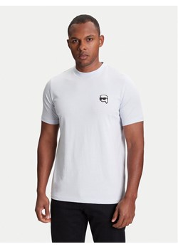 KARL LAGERFELD T-Shirt 755710 553224 Turkusowy Slim Fit ze sklepu MODIVO w kategorii T-shirty męskie - zdjęcie 184058080
