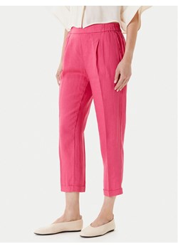 United Colors Of Benetton Spodnie materiałowe 4AGH558X5 Różowy Straight Fit ze sklepu MODIVO w kategorii Spodnie damskie - zdjęcie 184058092