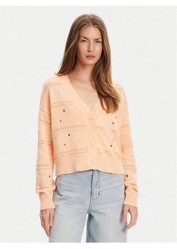 United Colors Of Benetton Kardigan 10C1E604W Pomarańczowy Regular Fit ze sklepu MODIVO w kategorii Swetry damskie - zdjęcie 184058094