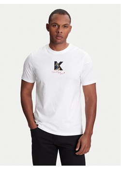 KARL LAGERFELD T-Shirt 755099 553270 Biały Regular Fit ze sklepu MODIVO w kategorii T-shirty męskie - zdjęcie 184058142