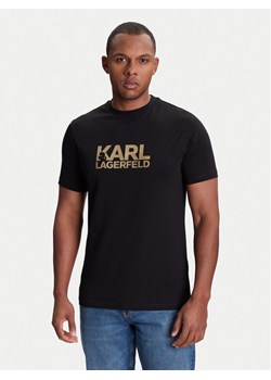 KARL LAGERFELD T-Shirt 755087 553235 Czarny Regular Fit ze sklepu MODIVO w kategorii T-shirty męskie - zdjęcie 184058153