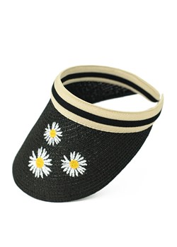 Crazy daisy daszek przeciwsłoneczny cz22199-3, Kolor czarny, Rozmiar uniwersalny, Art of Polo ze sklepu Primodo w kategorii Czapki z daszkiem damskie - zdjęcie 184059353