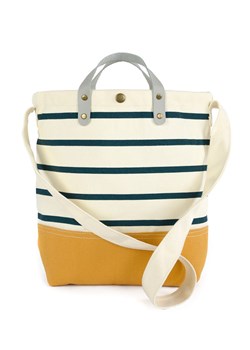 Bawełniana torba plażowa Casual stripes tr24176-1, Kolor biało-żółty, Rozmiar uniwersalny, Art of Polo ze sklepu Primodo w kategorii Torby letnie - zdjęcie 184059533