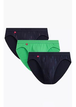 Atlantic 3-pack slipy męskie sport 3MP-193-GRA/ZIE/GRA, Kolor multicolour, Rozmiar S, ATLANTIC ze sklepu Primodo w kategorii Majtki męskie - zdjęcie 184059604
