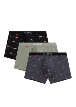 Atlantic 3-pack bokserki męskie 3MH-211-CZA/ZIEJ/GRF, Kolor multicolour, Rozmiar S, ATLANTIC ze sklepu Primodo w kategorii Majtki męskie - zdjęcie 184059910