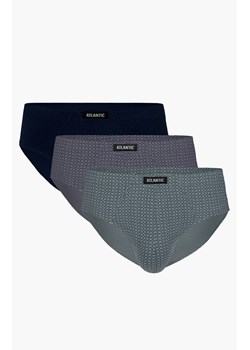 Bawełniane slipy męskie 3-pack 3MP-148, Kolor zielony, Rozmiar M, ATLANTIC ze sklepu Primodo w kategorii Majtki męskie - zdjęcie 184059952