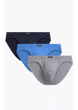 Atlantic 3-pack slipy męskie sport 3MP-191-SZM/NIE/GRA, Kolor multicolour, Rozmiar S, ATLANTIC ze sklepu Primodo w kategorii Majtki męskie - zdjęcie 184059963