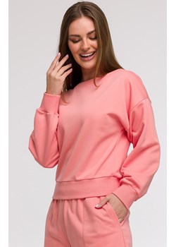 Bluza damska z otwartymi plecami koralowa B293, Kolor koralowy, Rozmiar L, BeWear ze sklepu Primodo w kategorii Bluzy damskie - zdjęcie 184061412
