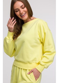 Bluza damska z otwartymi plecami cytrynowa B293, Kolor cytrynowy, Rozmiar L, BeWear ze sklepu Primodo w kategorii Bluzy damskie - zdjęcie 184061422