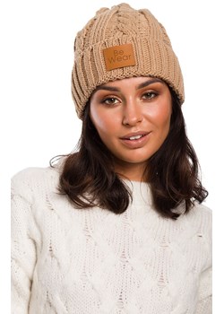 Czapka BK043, Kolor karmelowy, Rozmiar one size, BE Knit ze sklepu Primodo w kategorii Czapki zimowe damskie - zdjęcie 184061534