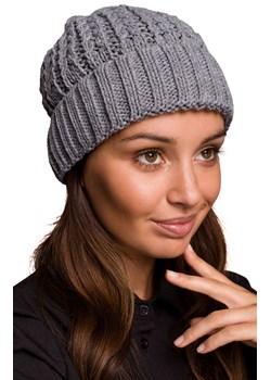 BK057 czapka klasyczna, Kolor szary, Rozmiar uniwersalny, BE Knit ze sklepu Primodo w kategorii Czapki zimowe damskie - zdjęcie 184061544
